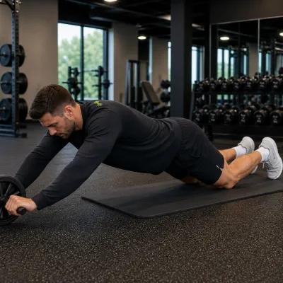 Ab wheel rollout